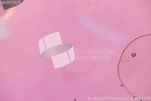 Image of Pink abstract background picture made with oil, water and soap