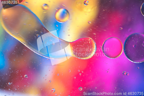 Image of Rainbow abstract background picture made with oil, water and soap