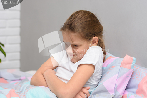 Image of Teen girl ten years old does not want to go to bed