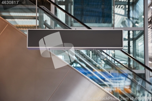 Image of Airport terminal blank sign