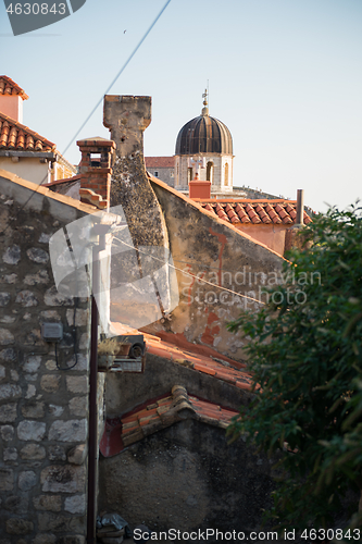 Image of Roofs and walls shoot of typical buildings