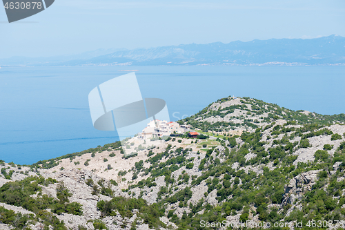 Image of View of a bay and island in Croatia