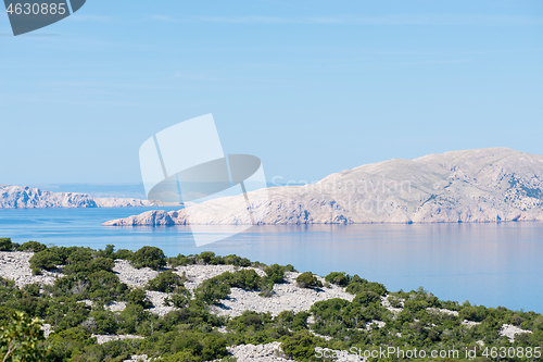 Image of View of a bay and island in Croatia