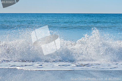 Image of High waves and water splashes in Andalusia, Spain