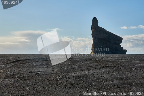 Image of Black sand landscape