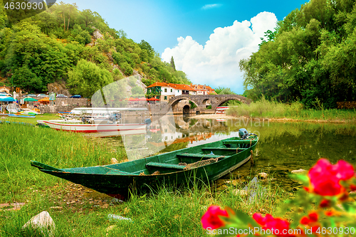 Image of Rijeka Crnojevica and boat
