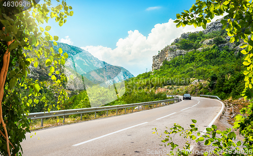 Image of Winding road in the mountains