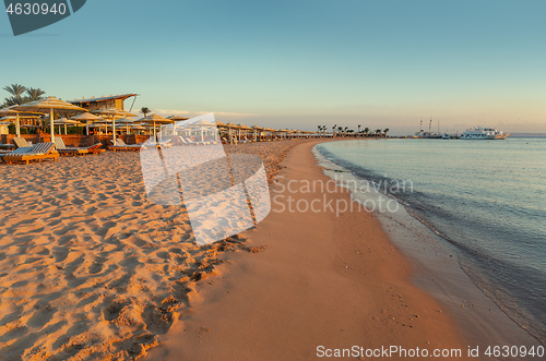 Image of Resort coast without people