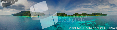 Image of Beach corals and sea on tropical islands