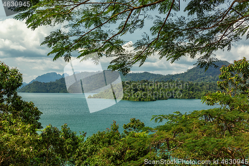 Image of Cheow Lan Lake in southern Thailand