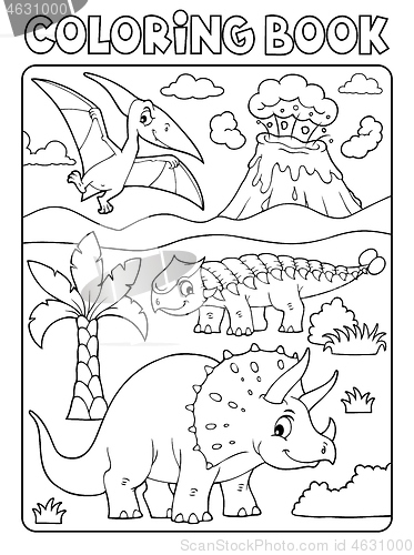 Image of Coloring book dinosaur subject image 6