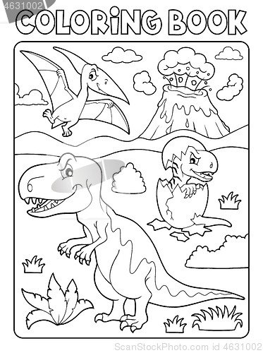 Image of Coloring book dinosaur subject image 9