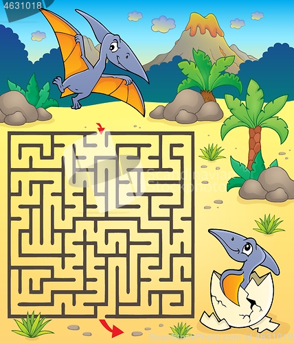 Image of Maze 3 with pterodactyls