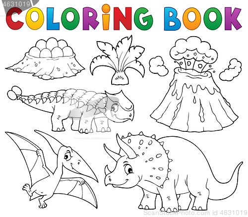 Image of Coloring book dinosaur subject image 5