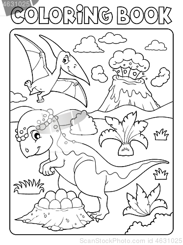 Image of Coloring book dinosaur subject image 7