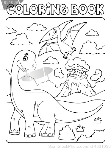 Image of Coloring book dinosaur subject image 8