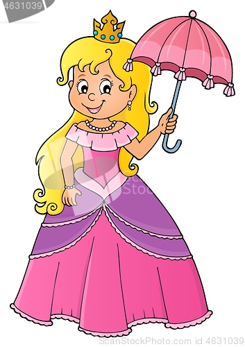 Image of Princess with umbrella theme image 1