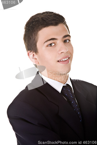 Image of Young Man Wearing a Suit