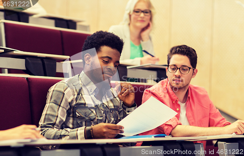 Image of group of international students in lecture hall