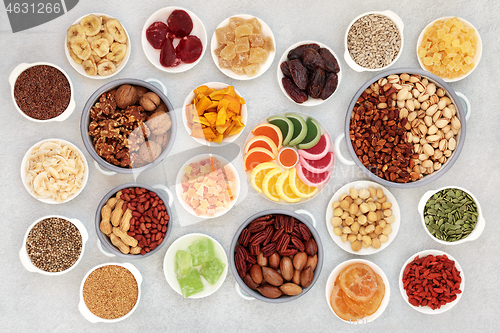 Image of Healthy Vegan Dried Fruit Nuts and Seeds  