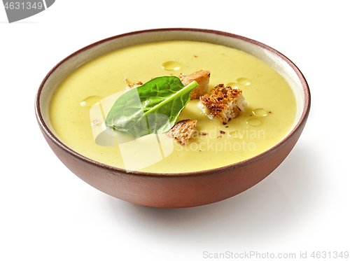 Image of bowl of vegetable cream soup