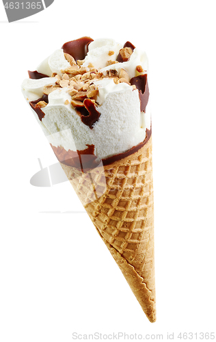 Image of ice cream on white background