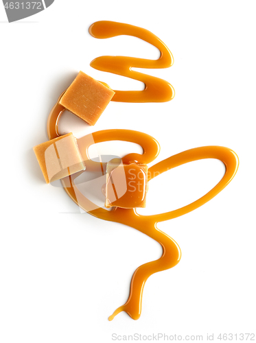 Image of composition of caramel candies