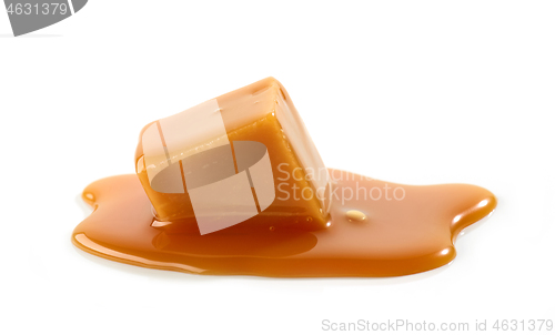 Image of melted caramel candy