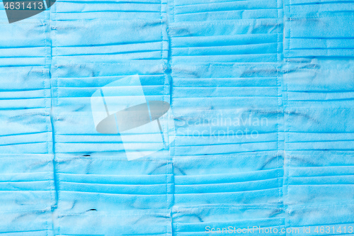 Image of Medical masks horizontal background. Things for protection. Top 