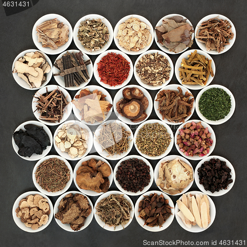 Image of Large Collection of Chinese Herbal Medicine