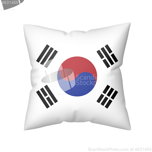 Image of Pillow with the flag of South Korea