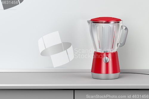 Image of Red electric blender