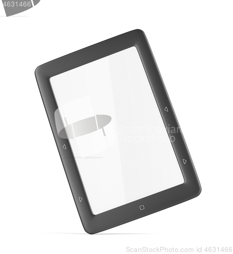 Image of E-book reader with blank display