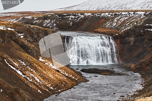 Image of Waterfall in Iceland, Thorufoss