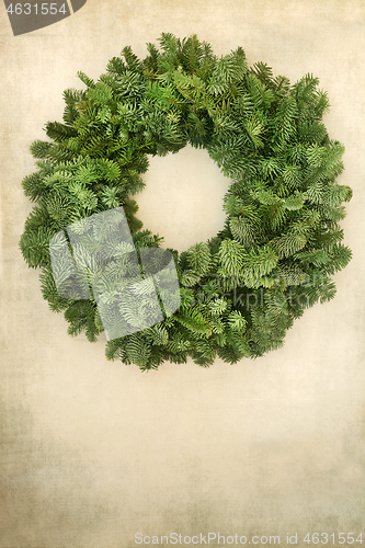 Image of Christmas Spruce Fir Minimalist Wreath