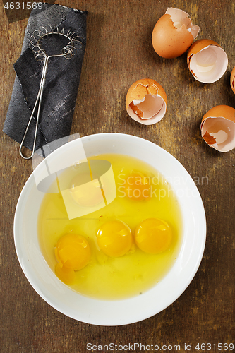 Image of chicken eggs