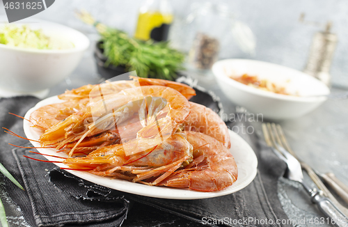 Image of boiled shrimps