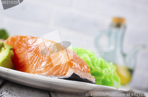 Image of salmon with zucchini