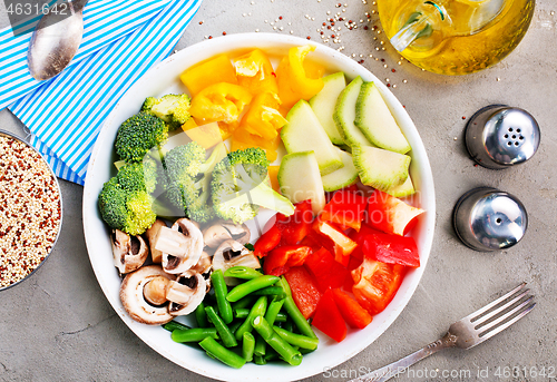 Image of raw ingredients for dinner