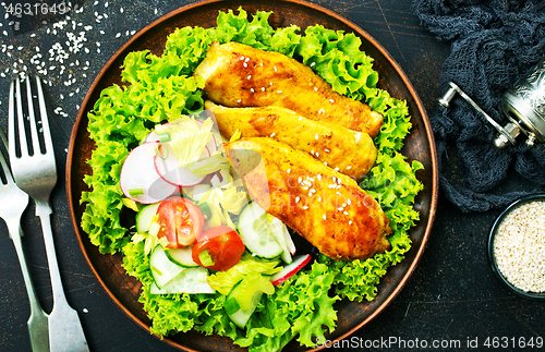 Image of fried chicken breast
