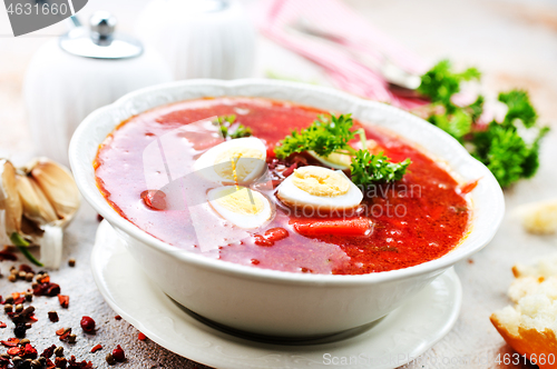 Image of Traditional Ukrainian borsch