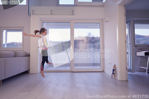 Image of girl online education ballet class at home