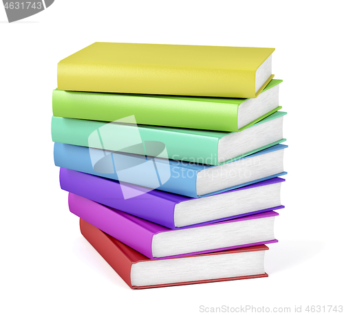 Image of Stack of colorful books