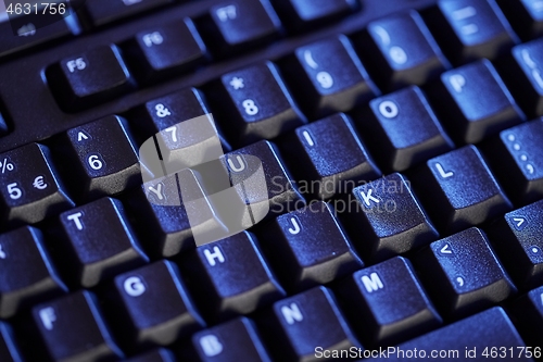 Image of Black Keyboard Detail