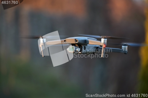 Image of Drone flying outdoors