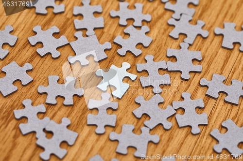 Image of Jigsaw puzzle pieces separately