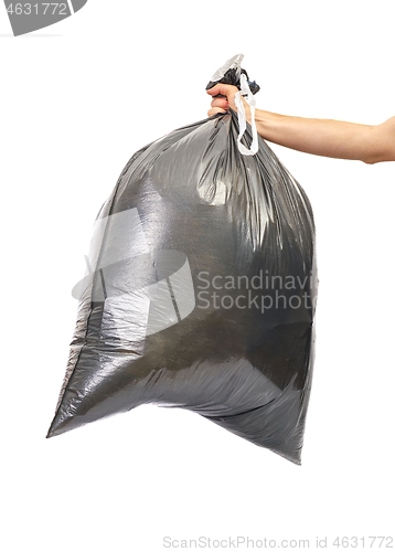 Image of Black trash bag