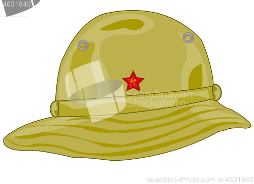 Image of Headdress panama soldier to soviet army in the south