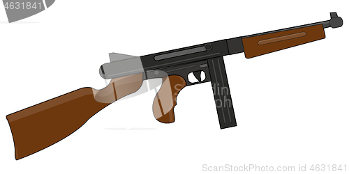 Image of Vector illustration of the american automaton of the system thompson