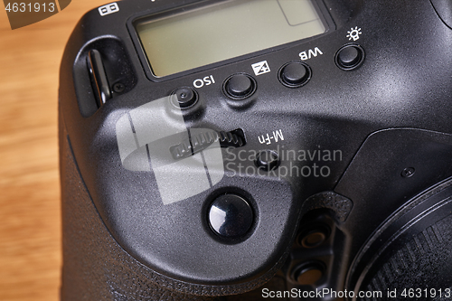 Image of DSLR camera detail